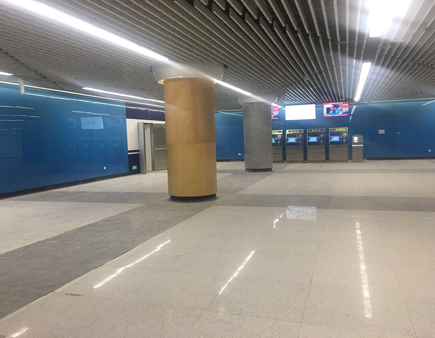 Qingdao subway transit station